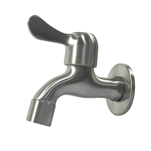 Accesoriu pentru robinet cu un singur mâner din oțel inoxidabil, robinet pentru mașină de spălat rufe instalat pe perete de calitate superioară