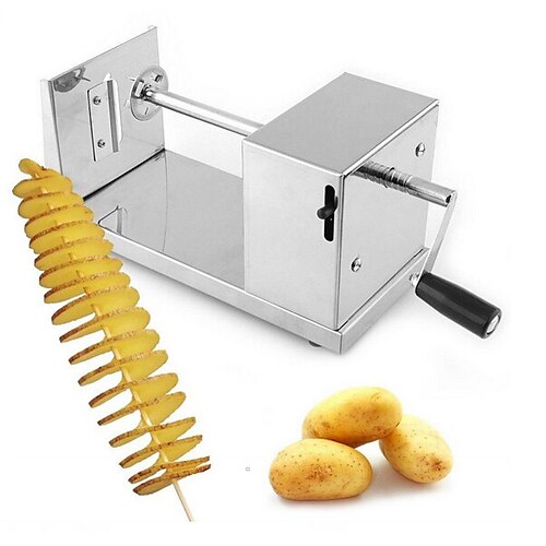 tornado potatisfräs maskin spiral skärning potatis chips tillverkare köksredskap