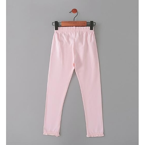 

Toddler Girls' Pants Solid Colored Tights Fall Black Pink Army Green