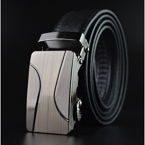 

Men's Belt Leather Black Designer Belts Solid Colored