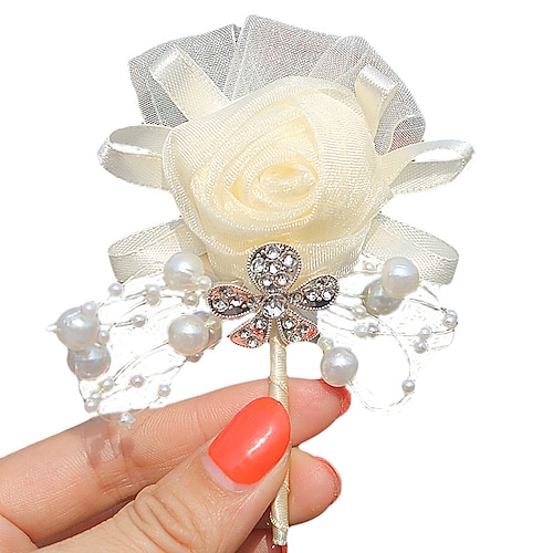 

Wedding Flowers Boutonnieres Wedding / Event / Party Satin 2.76""(Approx.7cm) Christmas