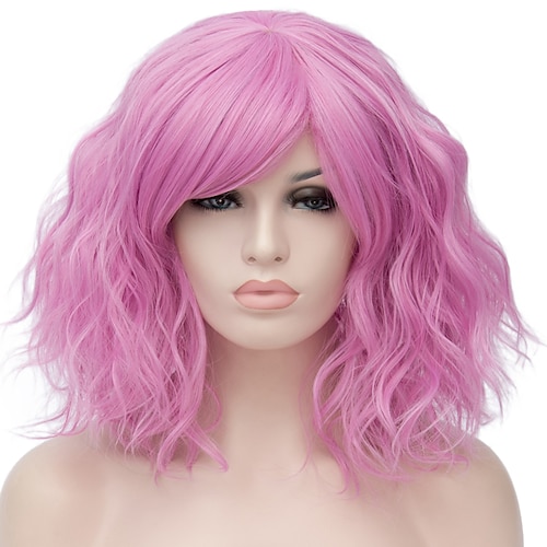 

Syntetiske parykker Vand Bølge Kardashian Stil Lågløs Paryk Rød Mørk Blond Pink Sort / Mørkegrøn Syntetisk hår Dame Rød / Blåt / Blond Paryk Kort / Grøn / Brun / Lilla