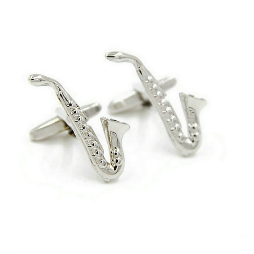 

Cufflinks Metallic Alloy Brooch Jewelry Silver For Birthday Gift