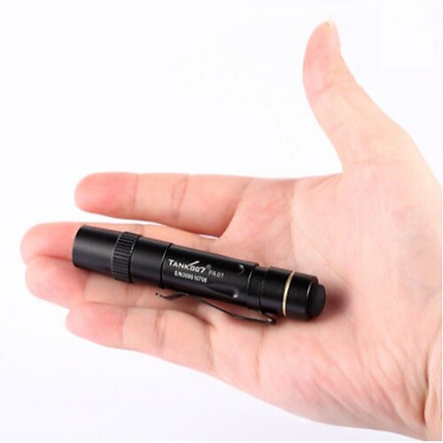 Tank007 LED Flashlights / Torch Handheld Flashlights / Torch LED - 1 Emitters 90 lm 3 Mode Waterproof, Compact Size, Small Size Everyday Use