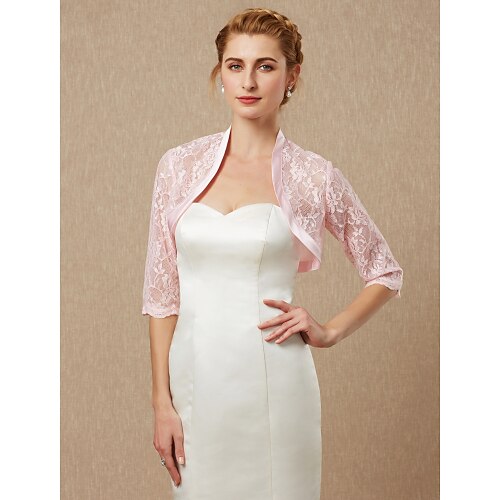 

Half Sleeve Shrugs Lace Wedding / Party / Evening Women's Wrap With Lace