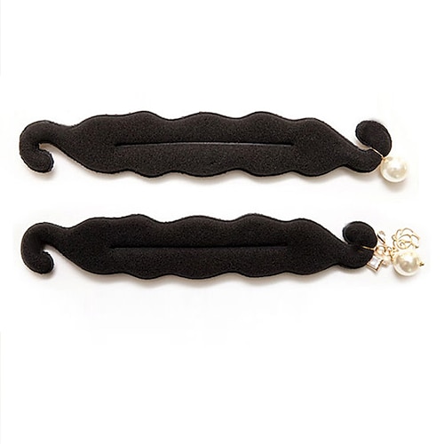 

Hair Styling Tools Sponge Accessory Kits Clips Case 1pcs Daily New / Headpieces Natural Black #1B