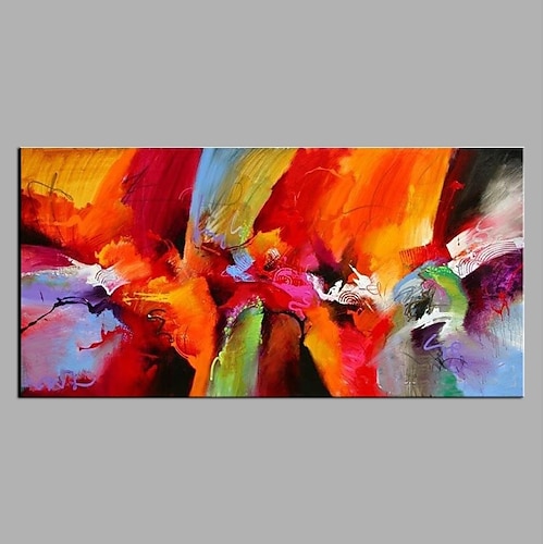 

Oil Painting Handmade Hand Painted Wall Art Abstract Colorful Home Decoration Décor Rolled Canvas No Frame Unstretched