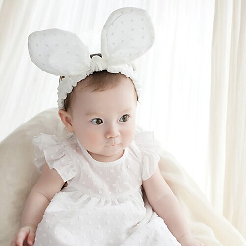 

Baby Girls' Cotton Hair Accessories Blushing Pink / White One-Size / Headbands