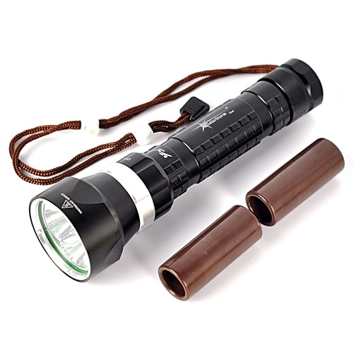 

8000 lm LED Flashlights / Torch / Diving Flashlights / Torch / Handheld Flashlights / Torch LED 4 Mode Waterproof / Professional / Anti-Shock