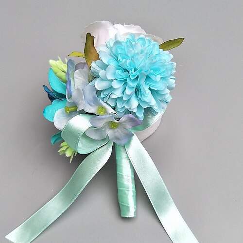 

Wedding Flowers Boutonnieres / Wrist Corsages Wedding / Party Evening Polyester 3.94 inch Christmas