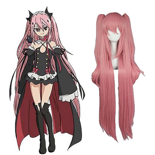 

Seraph of the End Vampire Krul Tepes Cosplay Wigs Men's Women's 4030 inch Heat Resistant Fiber Anime Wig
