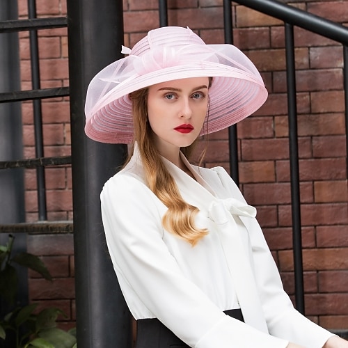 

Tyll Kentucky Derby-hatt / Hatter med Fjær / Sløyfe 1 stk Bryllup / Fest / aften Hodeplagg