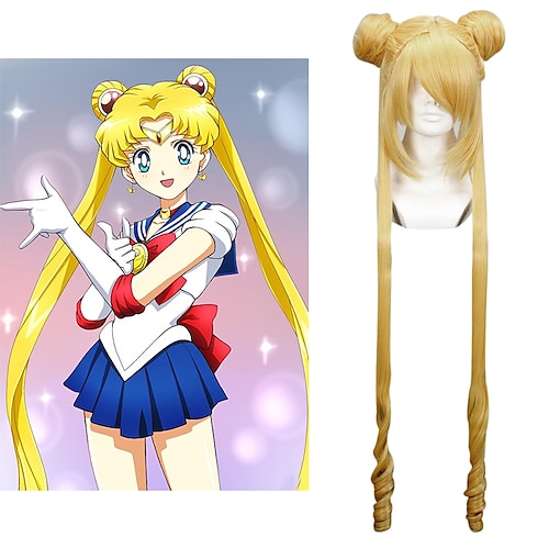 sailor moon sailor moon cosplay paróka női 40 hüvelykes hőálló szálas anime paróka