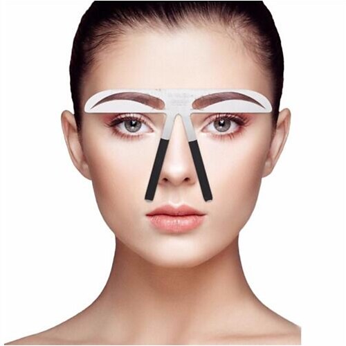 

Eyebrow Stencil Professional Level Makeup 1 pcs Stainless Steel Eyebrow / Face Portable / Universal Cosmetic Grooming Supplies Eyebrow Kit Makeup Kit Eyebrow Tattoo Measurement