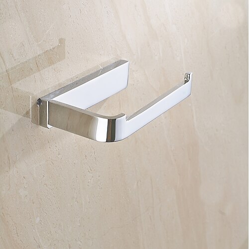 

Multifunction Toilet Paper Holders Contemporary Brass Bathroom Wall Mounted Chrome 1pc