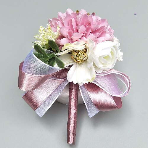 

Wedding Flowers Boutonnieres / Wrist Corsages Wedding / Party Evening Polyester 3.94 inch Christmas