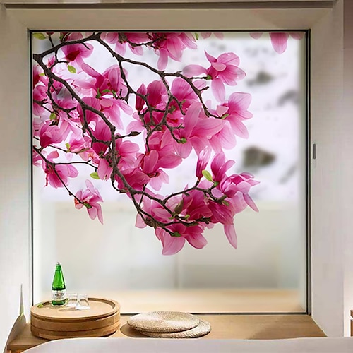 

Window Film & Stickers Decoration Matte / Contemporary Flower / Floral PVC(PolyVinyl Chloride) Window Sticker / Matte 6860cm Wall Stickers for bedroom living room