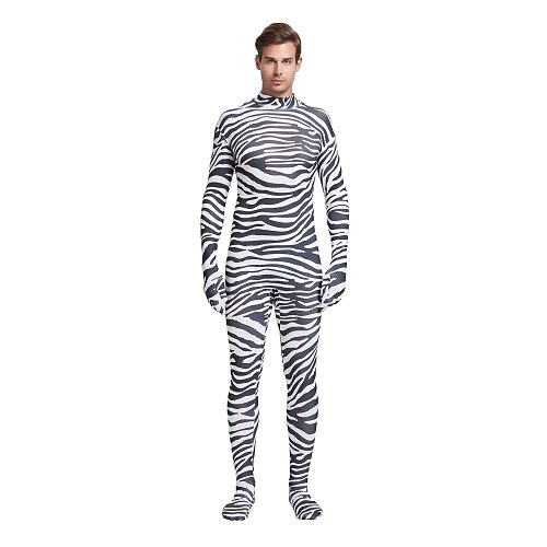 

Disfraces Zentai de Texturas Disfrace de Cosplay Adulto Licra Spándex Disfraces de Cosplay Cebra Halloween Carnaval Mascarada / Alta elasticidad