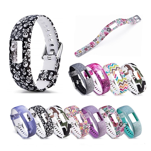 

1 pcs Correa de Smartwatch para Garmin Vivofit 4 Silicona Reloj inteligente Correa Suave Transpirable Correa Deportiva Reemplazo Pulsera