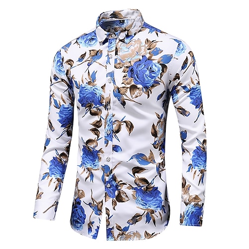 Floral Prints Blue Casual Shirt  Men shirts online low price
