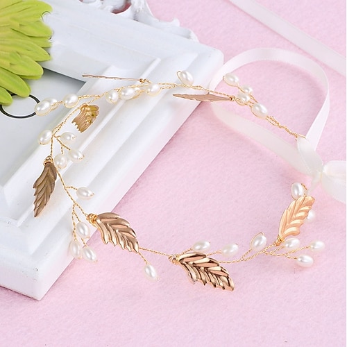 

Alloy Headbands with Imitation Pearl 1pc Wedding / Party / Evening Headpiece