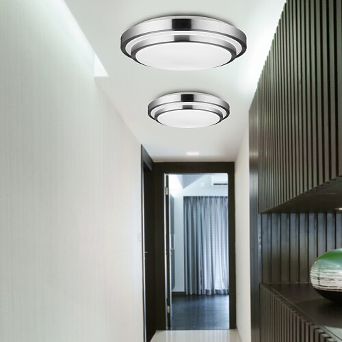 1-Light 40 cm Mini Style Flush Mount Lights Metal Acrylic Electroplated Modern Contemporary 110-120V / 220-240V