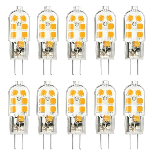 

10pcs G4 3W 200-300lm 12LED LED Bi-pin Lights 2835SMD Warm White Cool White Natural White Led Corn Bulb Chandelier Lamp AC 12V