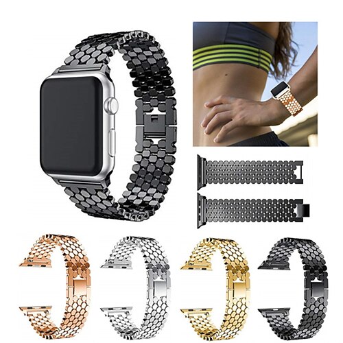 

1 pcs Smart Watch Band for Apple iWatch Series 8 7 6 5 4 3 2 1 SE Apple Watch Stainless Steel Smartwatch Strap Business Band Metal Band Replacement Wristband