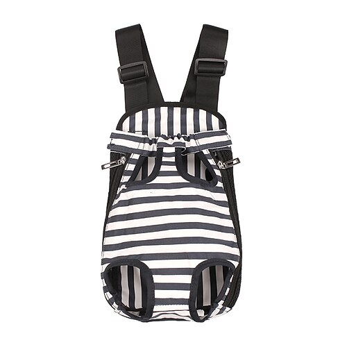 

Dog Cat Carrier Bag Travel Backpack Portable Casual / Daily Stripes Fabric Camouflage Color Rainbow Black