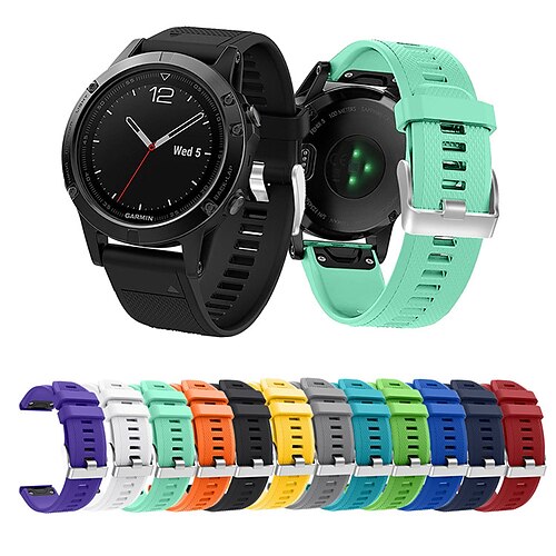 

1 pcs Smart Watch Band for Garmin Garmin Quatix 5 Garmin Quatix 5 Sapphire Fenix 7/6/5/5 Plus Silicone Smartwatch Strap Soft Breathable Sport Band Replacement Wristband