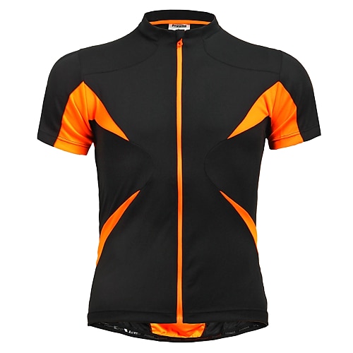 

Jaggad Men's Women's Cycling Jersey Short Sleeve Bike Jersey Top with 3 Rear Pockets Mountain Bike MTB Road Bike Cycling Breathable Quick Dry Back Pocket Black / Orange Green Blue Polyester Elastane