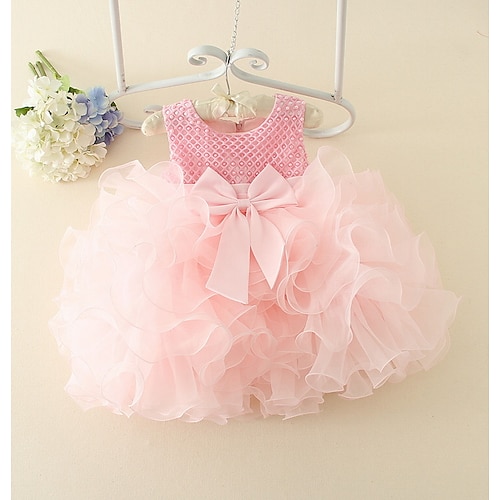 Baby Girls' Basic Solid Colored Sleeveless Dress White / Toddler
