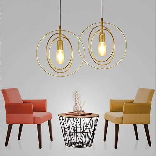 

1-Light 28 cm Pendant Light Metal Mini Gold Contemporary / Artistic AC100-240V