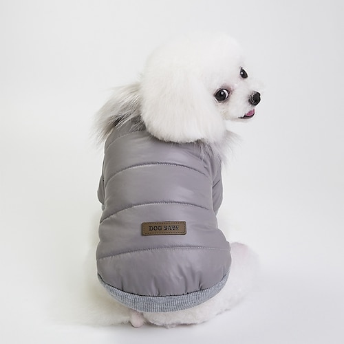 

Dog Coat Puppy Clothes British Casual / Daily Warm Ups Outdoor Winter Dog Clothes Puppy Clothes Dog Outfits Red Blue Gray Costume for Girl and Boy Dog Terylene S M L XL XXL