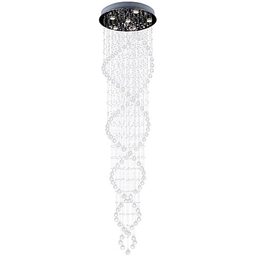 

6-Light 55 cm Crystal / Creative Chandelier Metal Crystal / Linear Electroplated Artistic / Traditional / Classic 110-120V / 220-240V