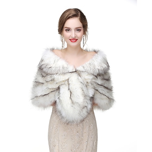 

Sleeveless Capelets Faux Fur Wedding / Party / Evening Women's Wrap With Solid / Fur