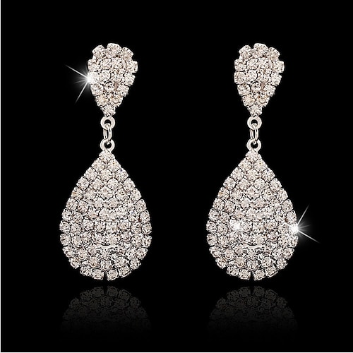 

Women's Earrings Classic Drop Elegant Fashion Simple Style Earrings Jewelry Silver For Date Festival 1 Pair