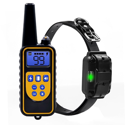 

Dog Collar Anti Bark Electric Remote Control Shock / Vibration Remote Controlled Sound Vibration 2 in 1 Classic Black