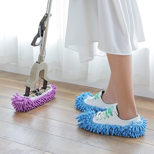 

Multifunction Floor Dust Cleaning Slippers Shoes Lazy Mopping Shoes Home Floor Cleaning Micro Fiber Cleaning Shoes
