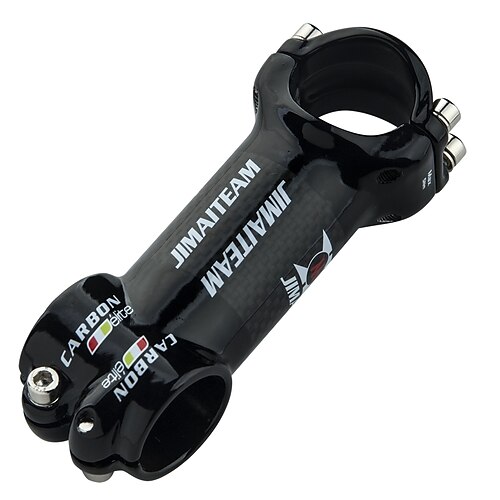 

31.8 mm Bike Stem 6 degree 80/90/10/110/120 mm Carbon Fiber Lightweight High Strength Easy to Install for Cycling Bicycle 3K Glossy