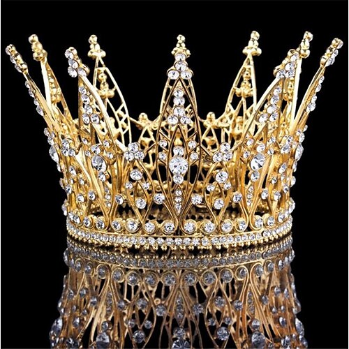 

Alloy Crown Tiaras with Crystal 1 PC Wedding / Daily Wear Headpiece