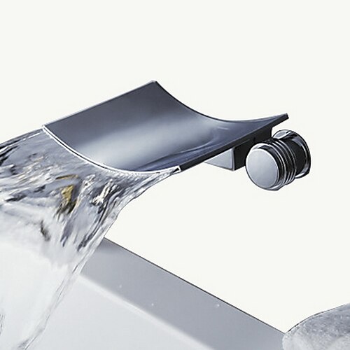 Badekarshaner - Moderne Krom Vægmonteret Keramik Ventil Bath Shower Mixer Taps / To Håndtag tre huller