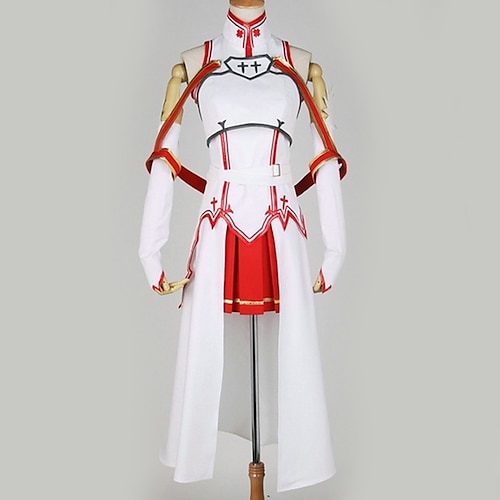 

Inspired by SAO Swords Art Online Asuna Yuuki Anime Cosplay Costumes Japanese Cosplay Suits Special Design Top Skirt More Accessories For Men's Women's