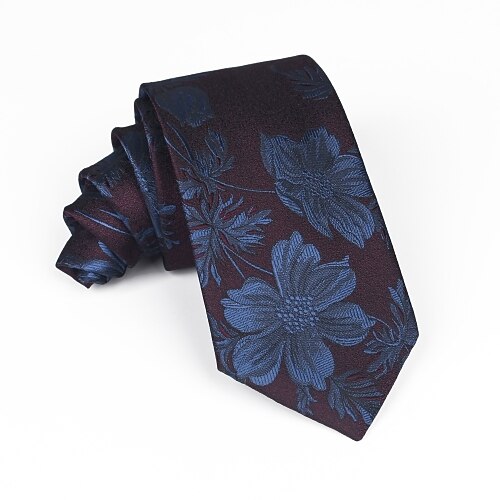 

Men's Basic Ties Jacquard Blue Purple Wine 2022