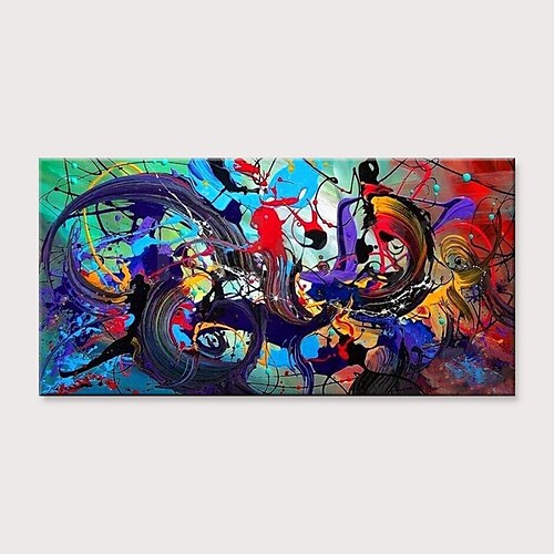 

Oil Painting Handmade Hand Painted Wall Art Abstract Colorful Home Decoration Décor Rolled Canvas No Frame Unstretched