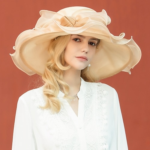 

Organza Kentucky Derby Hat / Hats with Bowknot 1PC Wedding / Party / Evening / Melbourne Cup Headpiece