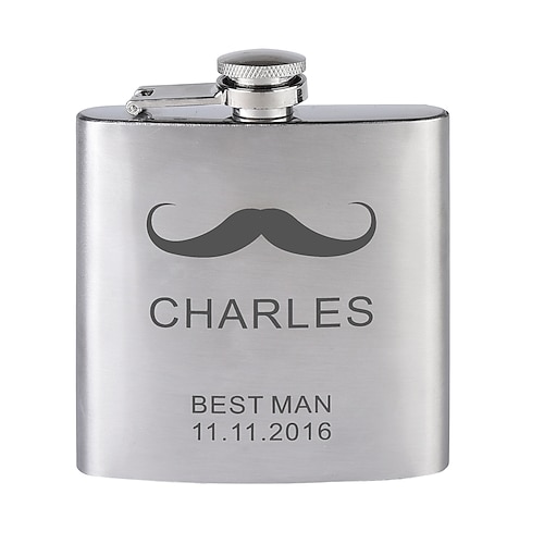 

Personalized Stainless steel Barware & Flasks Her / Him / Bride Wedding Party / Festival