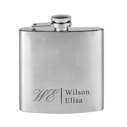 

Personalized Stainless steel Barware & Flasks Her / Him / Bride Wedding Party / Festival