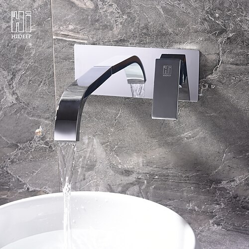 Bathroom Sink Faucet - Widespread Chrome Other Single Handle Two HolesBath Taps