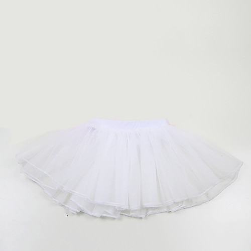 

Ballet Dancer Tutu Bubble Skirt Under Skirt 1950s Layered Tulle White Petticoat / Kid's